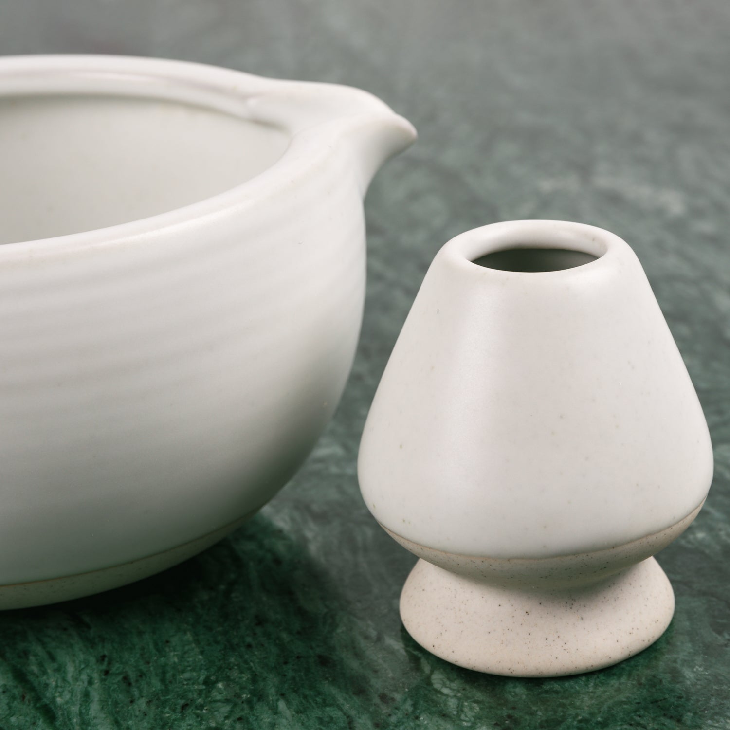 Matchavispställ – Vit