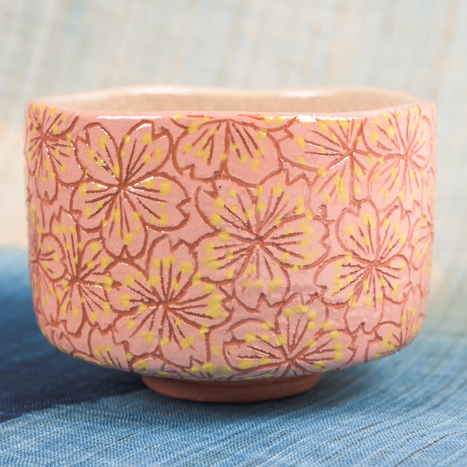 Raku Matchaskål – Sakura