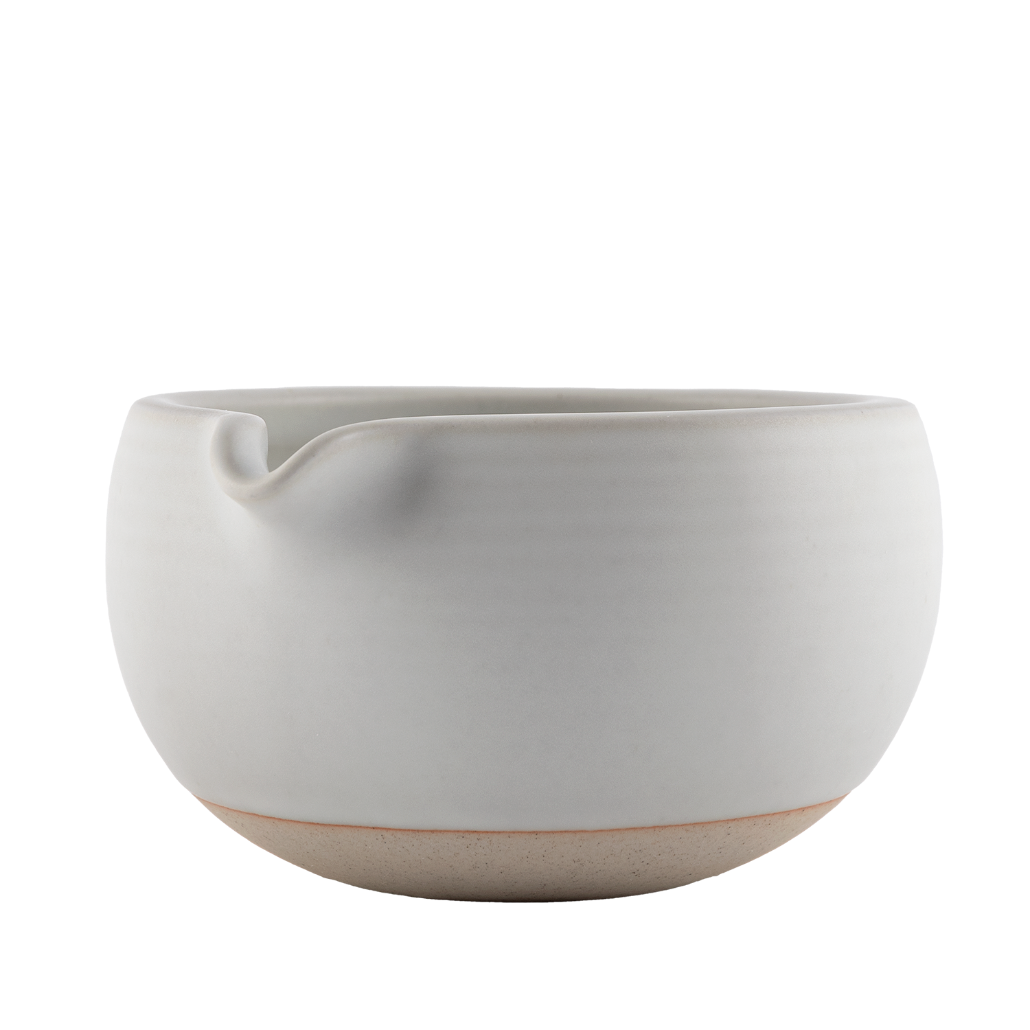 Matchaskål med Pip – Katakuchi Matt Vit