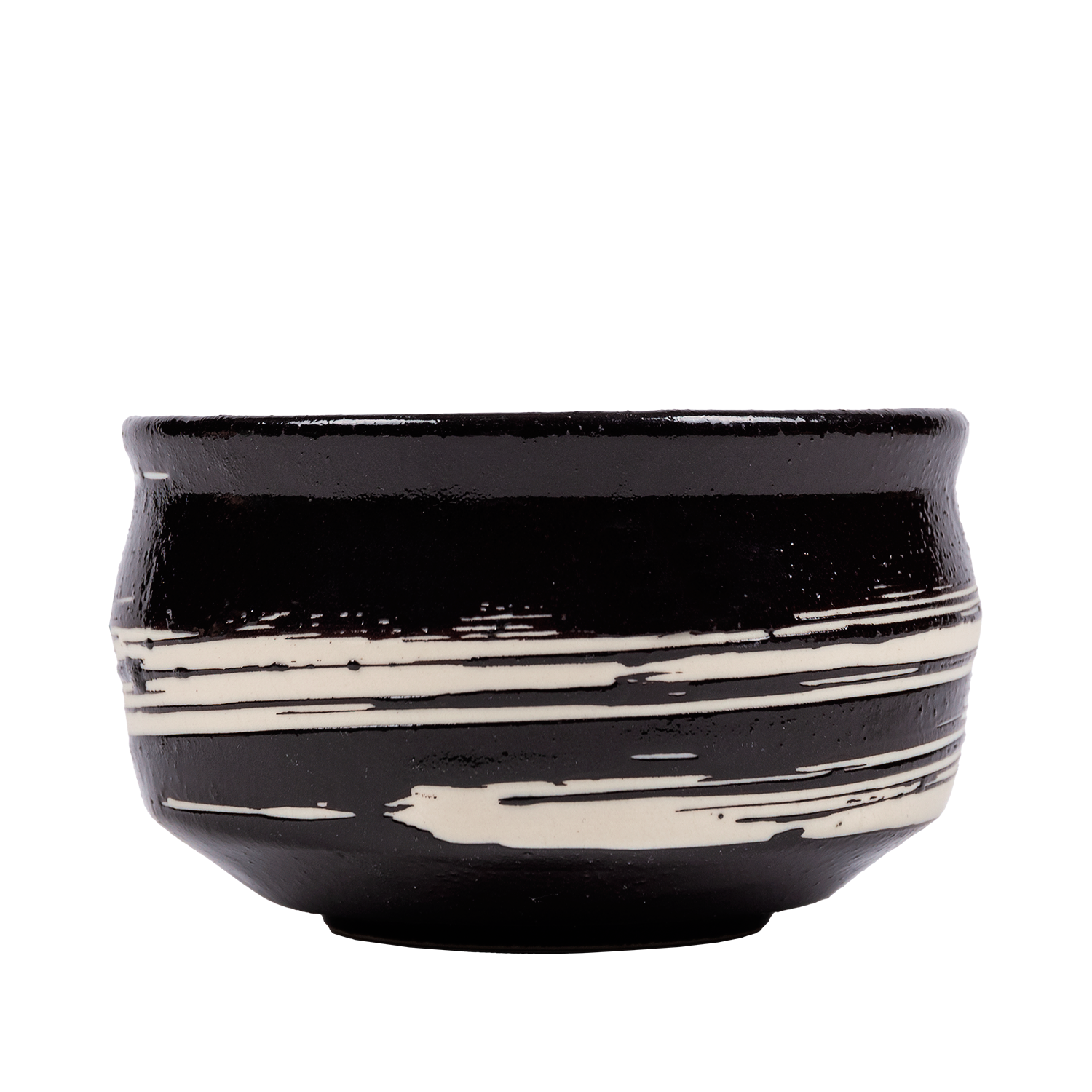 Matchaskål – Svart & Vit