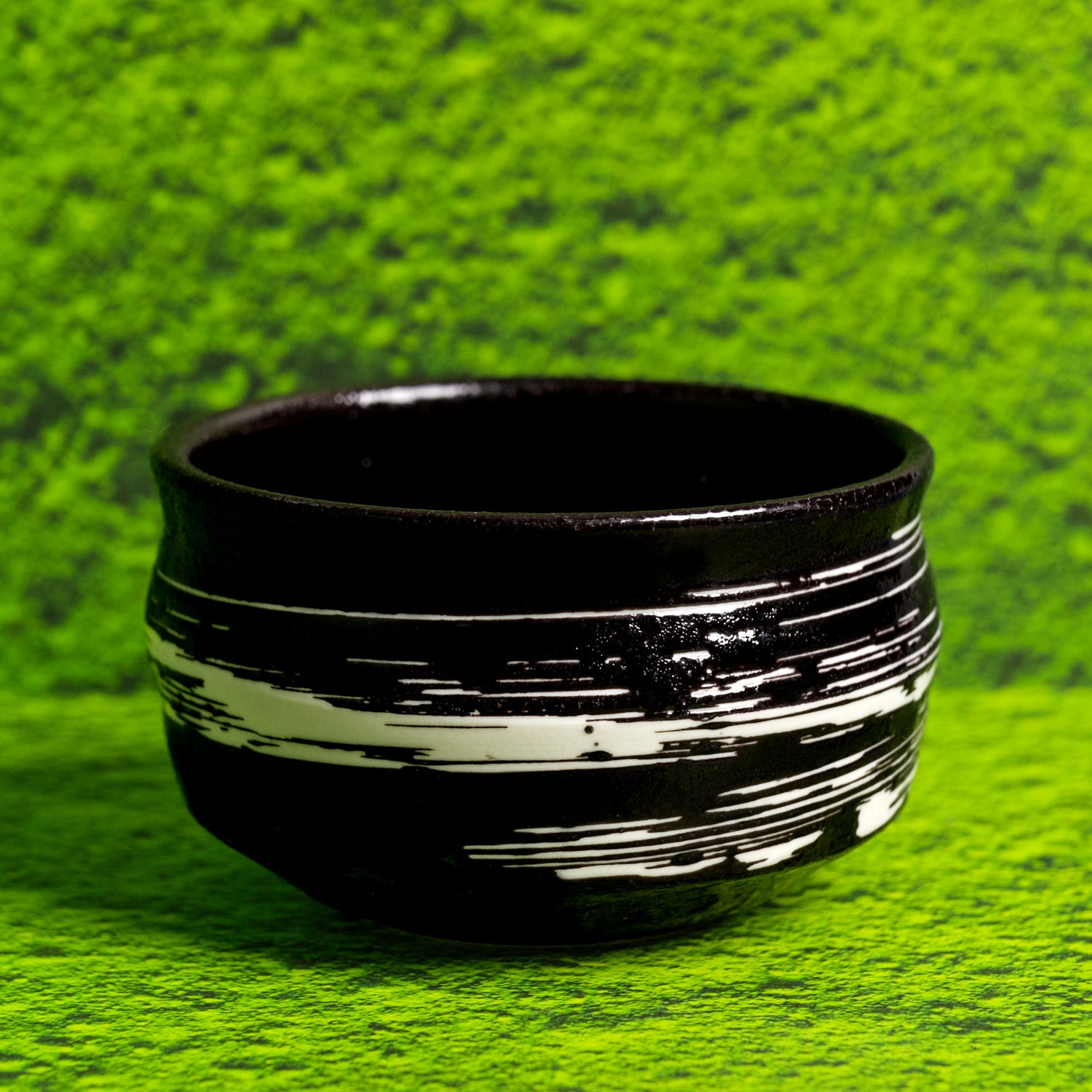 Matchaskål – Svart & Vit