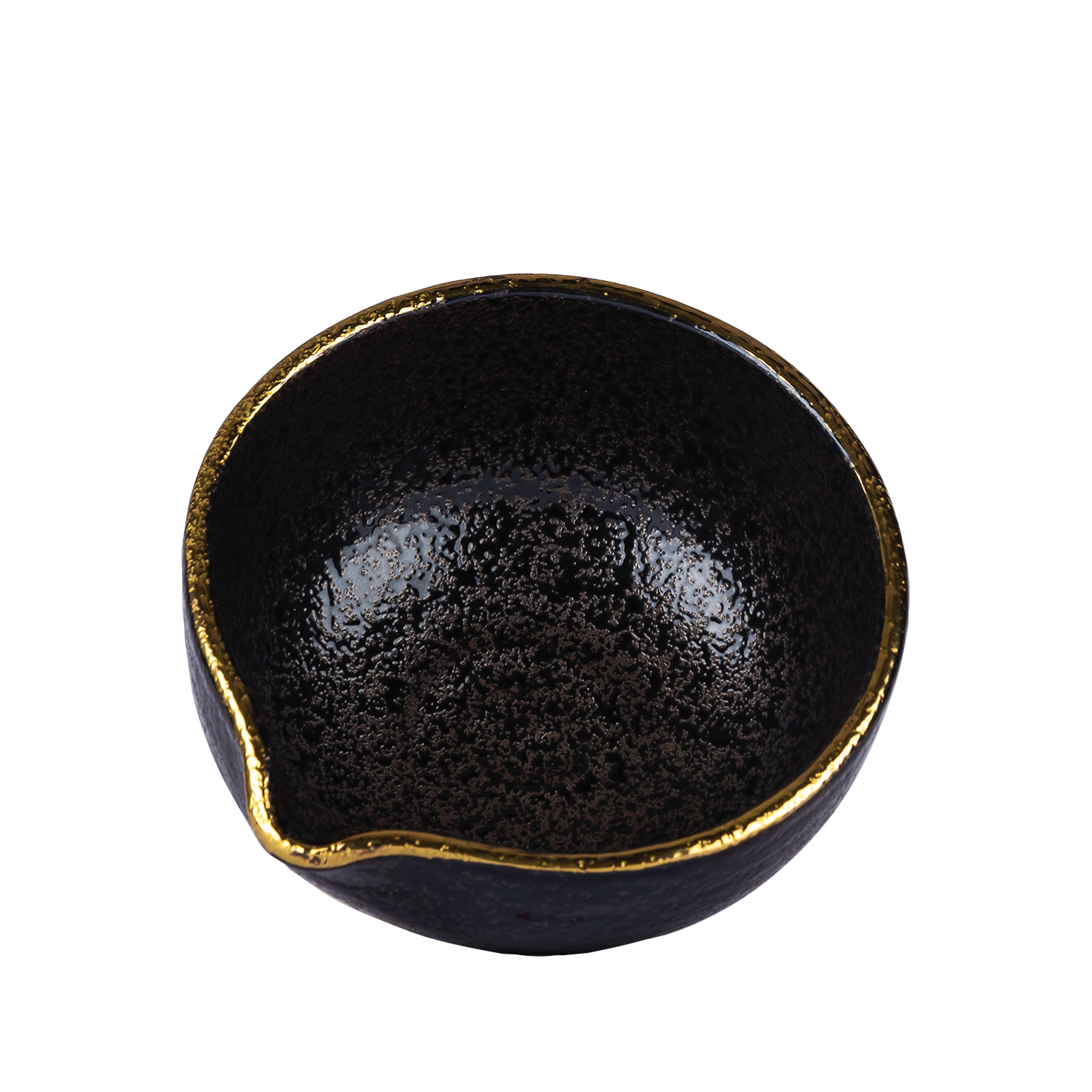 Matcha Bowl with Spout – Katakuchi Gold