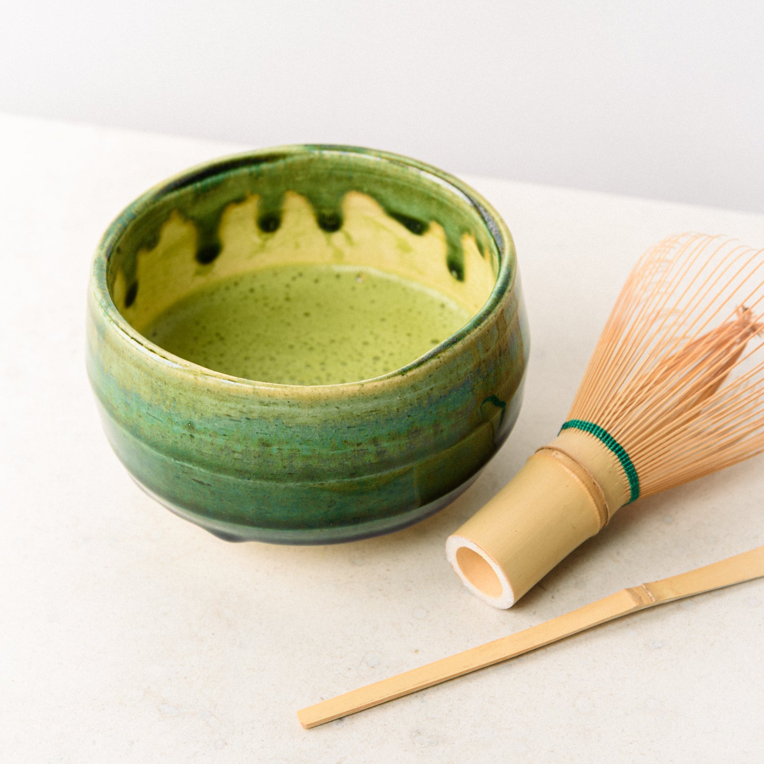 Matchaskål – Mörkgrön