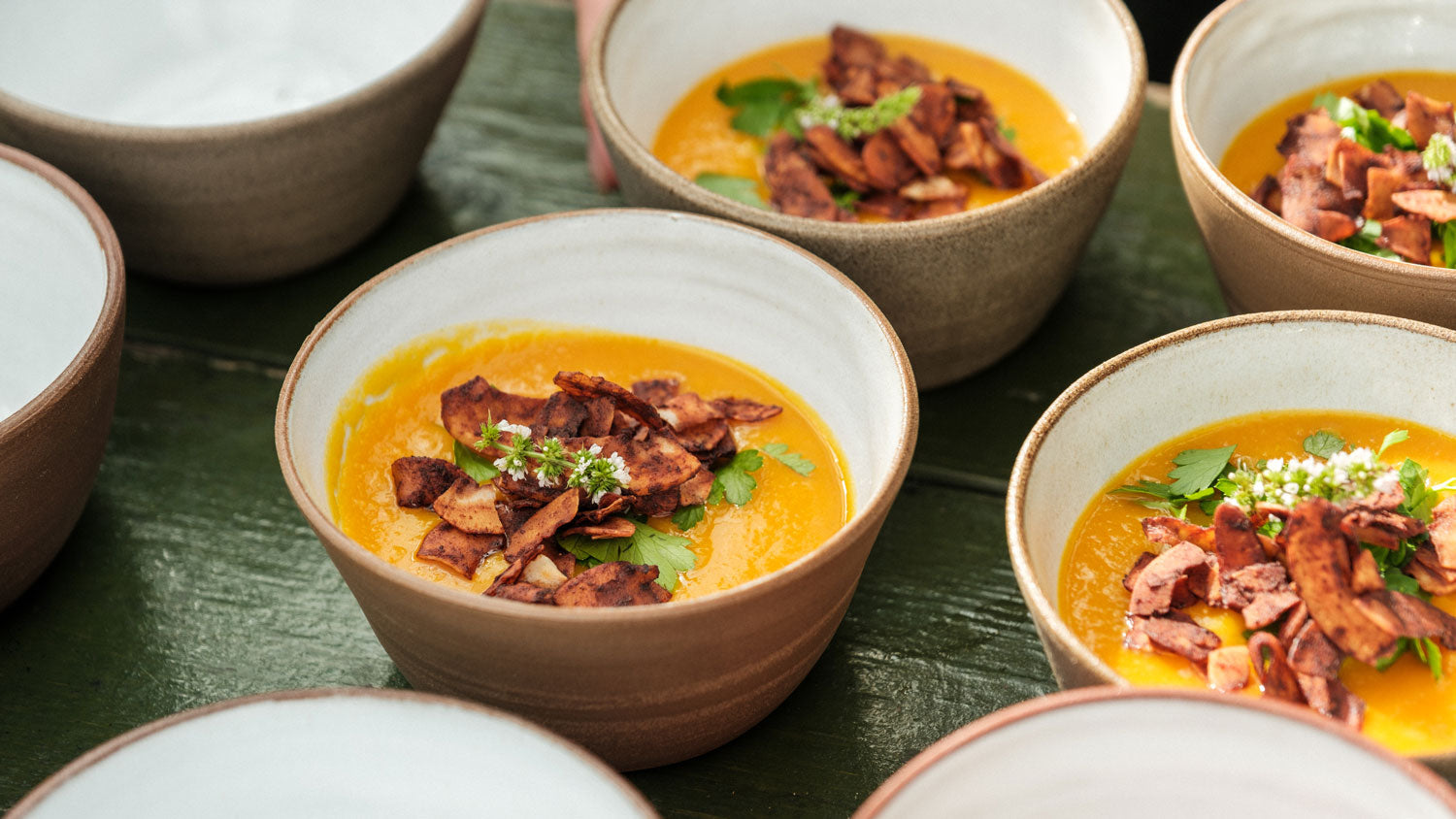 Pumpasoppa med ingefära och chili