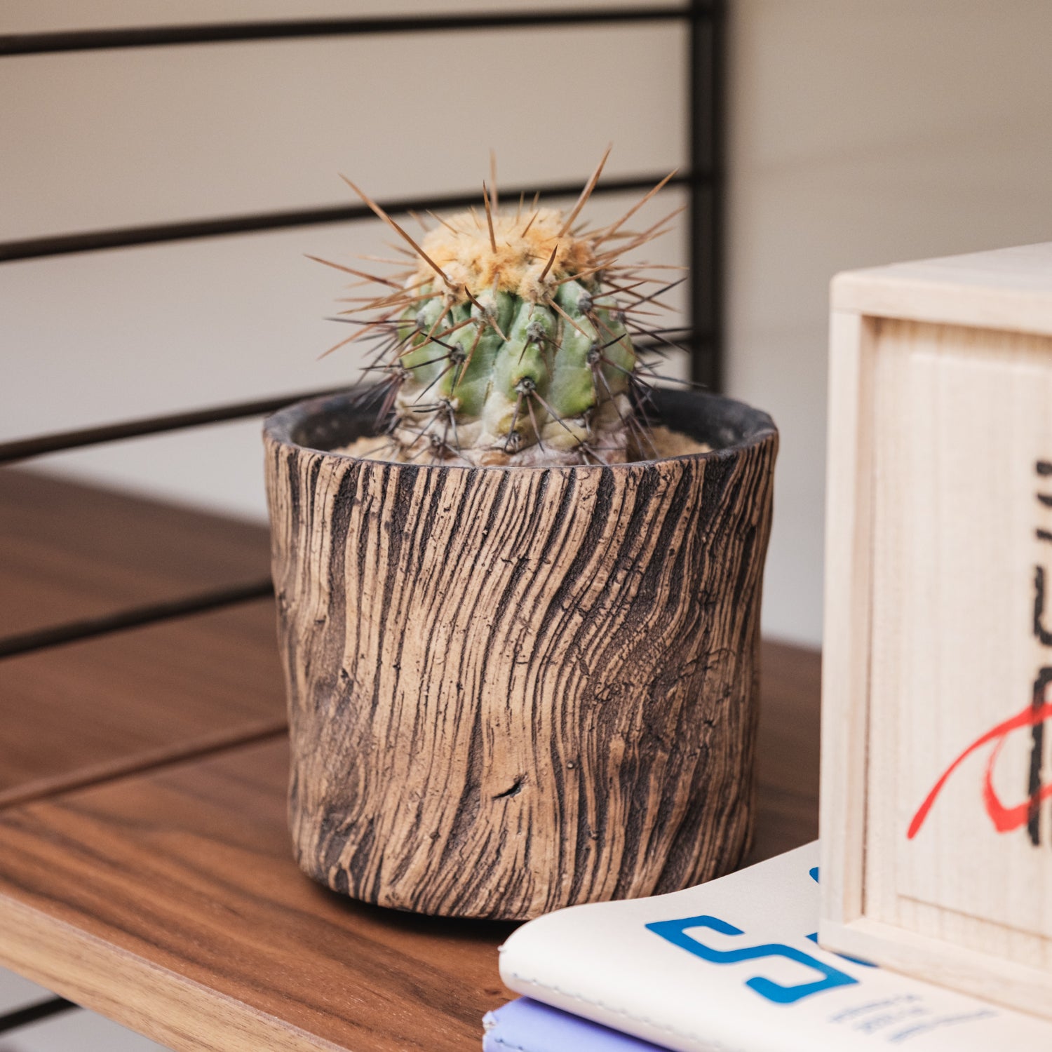 Ovalo Arts pot – Wood – Renée Voltaire