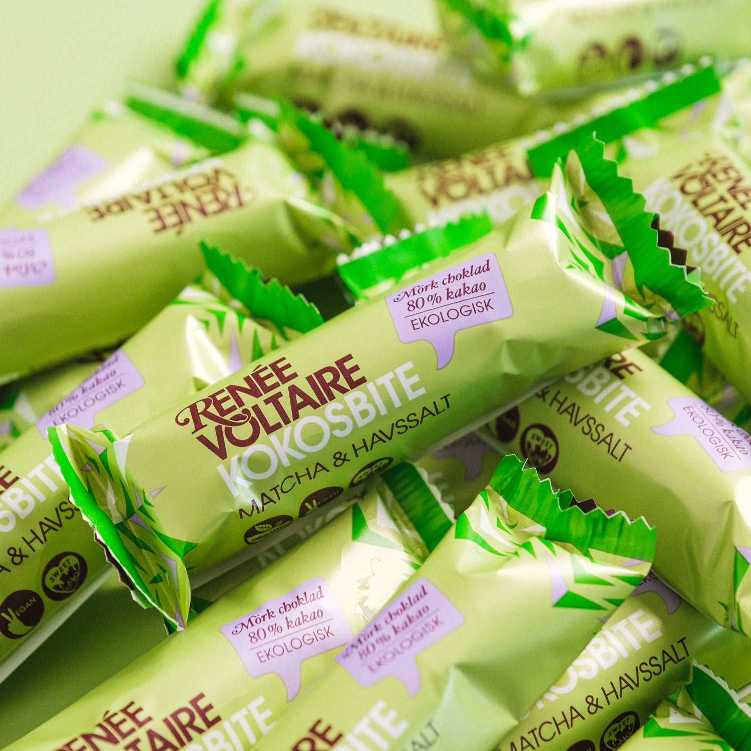 Kokosbite – Matcha & Havssalt