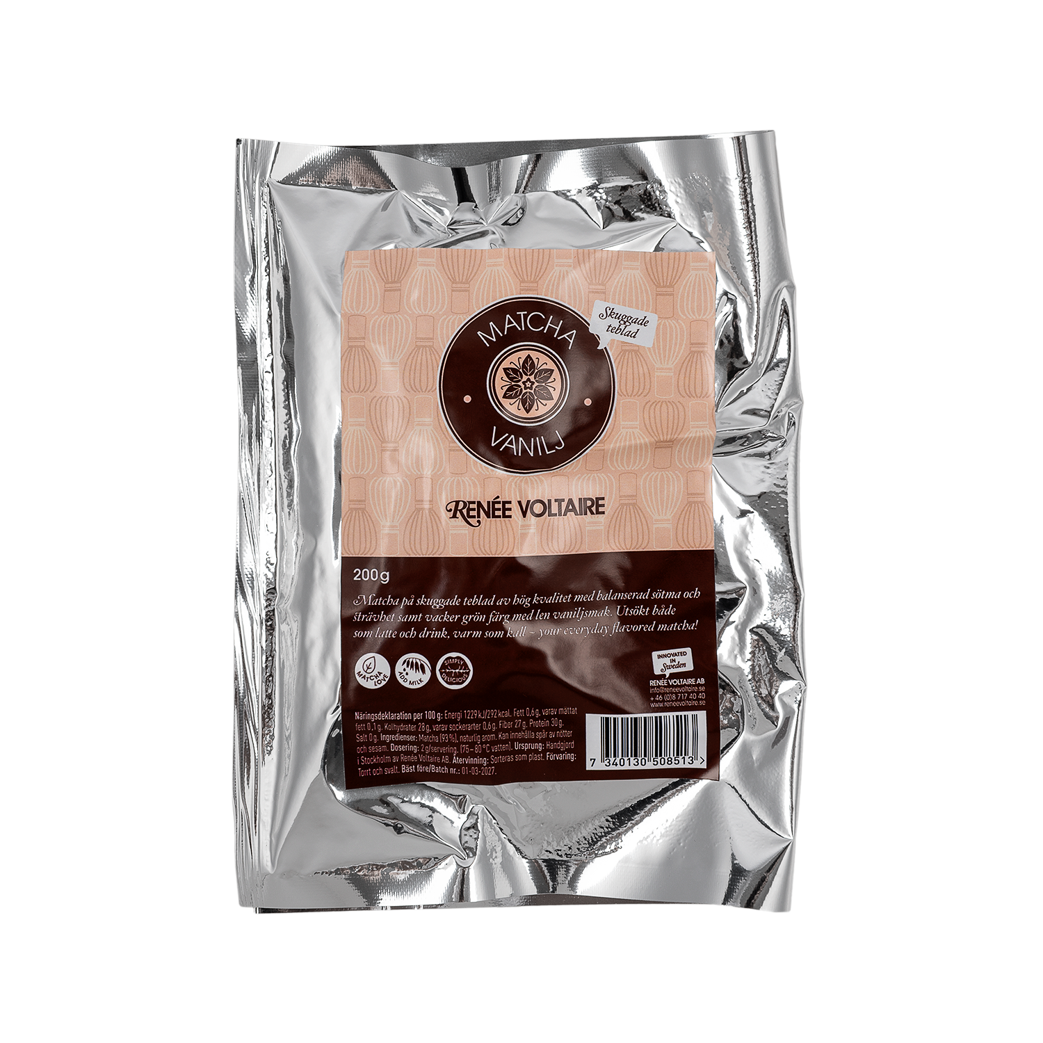 Matcha – Vanilj (Refill 200g)