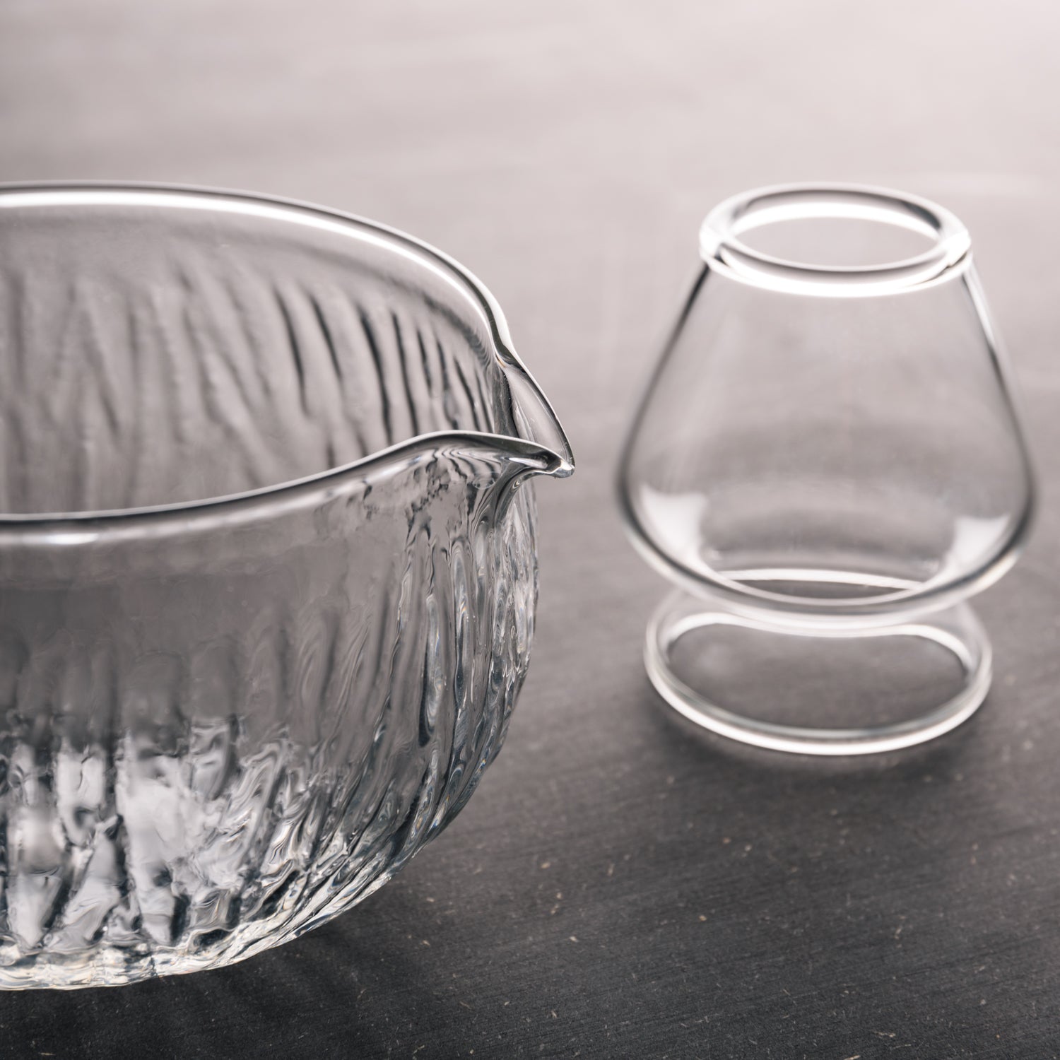 Kit: Katakuchi & Matcha Whisk Stand - Clear Glass